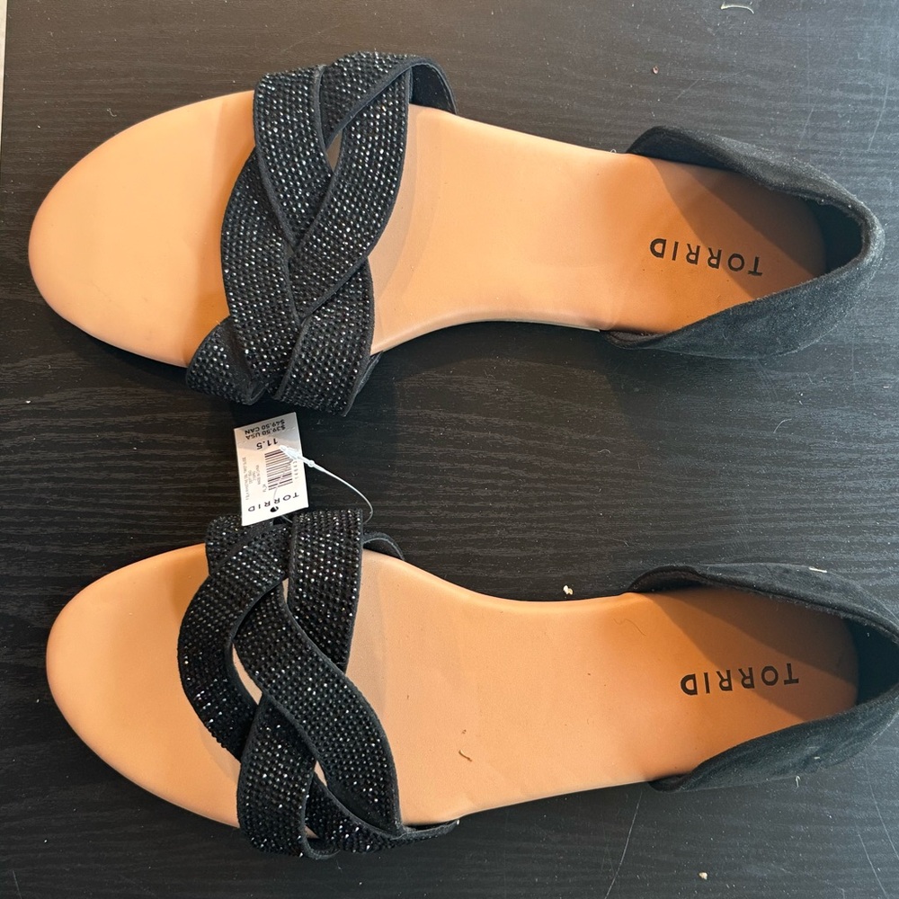 Torrid Black sparky sandals